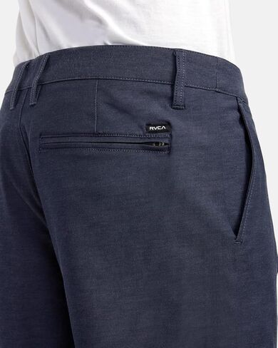 RVCA Men's Back in Hybrid Short, Khaki, 34 in Saudi Arabia