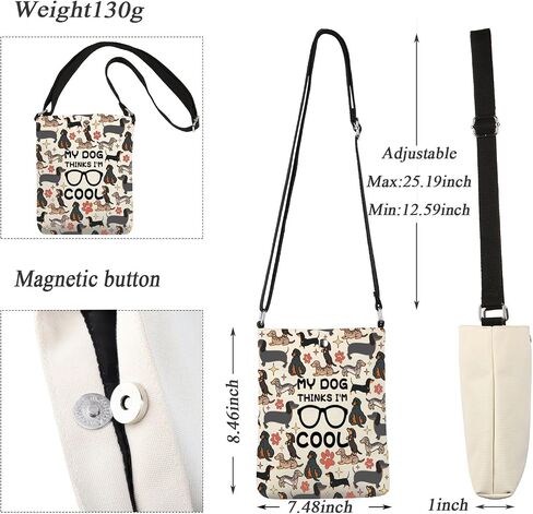 Dachshund Crossbody Bag Dachshund Dog Gifts Dachshund Gift Hight My Clog يعتقد أنني رائع حقيبة Sling Sling Plus in Saudi Arabia