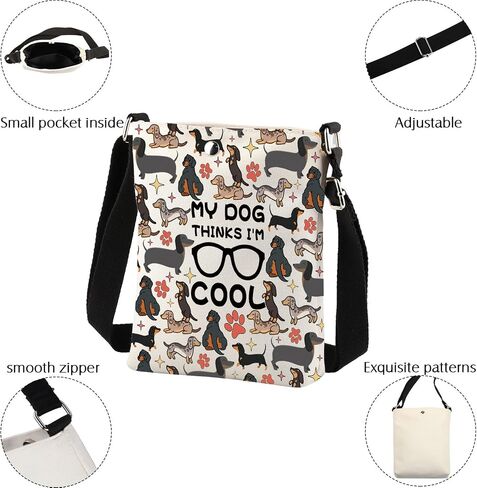 Dachshund Crossbody Bag Dachshund Dog Gifts Dachshund Gift Hight My Clog يعتقد أنني رائع حقيبة Sling Sling Plus in Saudi Arabia