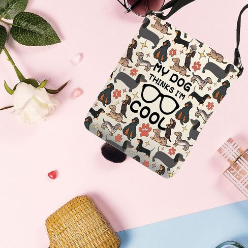 Dachshund Crossbody Bag Dachshund Dog Gifts Dachshund Gift Hight My Clog يعتقد أنني رائع حقيبة Sling Sling Plus in Saudi Arabia