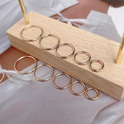 5Pairs Surgical Stainless Steel 16G Sleeper Cartilage Daith Tiny Small Hoop Earrings Mini Septum Hinged Clicker Nose Ring Helix Tragus Piercings Unisex Fashion Huggie Hoops Set 6-14MM in Saudi Arabia