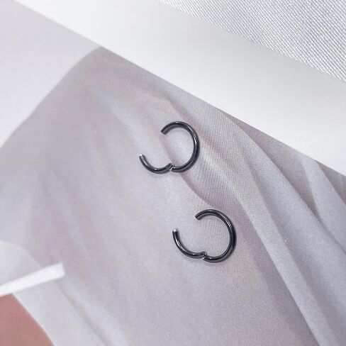 5Pairs Surgical Stainless Steel 16G Sleeper Cartilage Daith Tiny Small Hoop Earrings Mini Septum Hinged Clicker Nose Ring Helix Tragus Piercings Unisex Fashion Huggie Hoops Set 6-14MM in Saudi Arabia