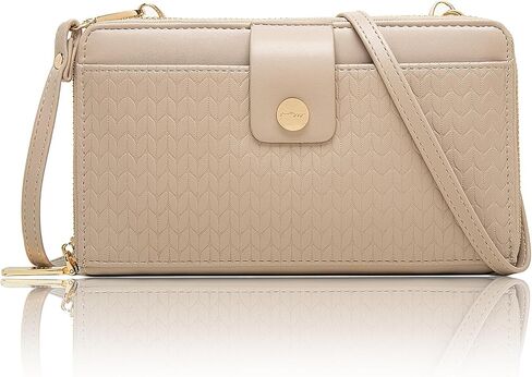 Prettyzys Wallet Women Rfid Crossbody Bag Handbag - Handmade Blocking Wristlet Clutch Zipper for Ladies Teenage Girls in Saudi Arabia
