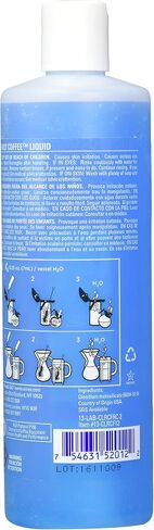 Urnex Clearly Coffee Pot Cleaner - 3 Pack - Made in The USA - French Press Liquid Cleaner for Glass Bowls Airpots Satellite Brewers and Thermal Servers Removes Coffee Oils in Saudi Arabia