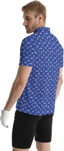 Golf Polo Shirts for Men Funny Short Sleeve Polo Shirts Golf Gifts Quick Dry Moisture Wicking Mens Hawaiian Polos Shirt in Saudi Arabia
