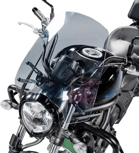 انحراف الزجاج الأمامي للدراجات النارية مع شاشة الزجاج الأمامي لقواعد من أجل Vulcan S 650 VN650 EN650 2015-2025 Wind Shield Screen Screen Screens ، Smoke in Kuwait