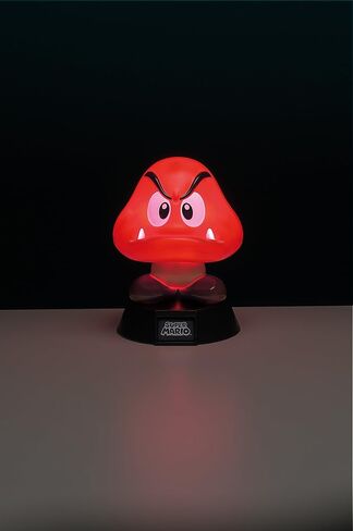 Paladone Super Mario Goomba 3D Light Ideal for Kids Bedrooms, Office and Home Pop Culture Gaming Merchandise, 50 W, Multi-Colour in Saudi Arabia