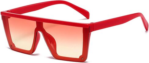 Square Oversized Sunglasses for girls boys, Fashion Flat Top Big Frame Shades Sunglasses for kids in Kuwait