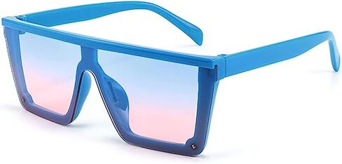 Square Oversized Sunglasses for girls boys, Fashion Flat Top Big Frame Shades Sunglasses for kids in Kuwait