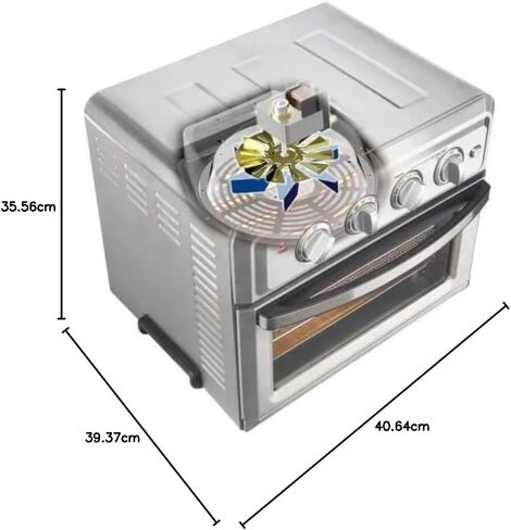 Cuisinart TOA-60 Convection AirFryer Toaster Oven, Premium 1800-Watt Oven with 7-in-1 Functions and Wide Temperature Range, Large Capacity AirFryer with 60-Minute Timer/Auto-Shutoff, Stainless Steel in Saudi Arabia