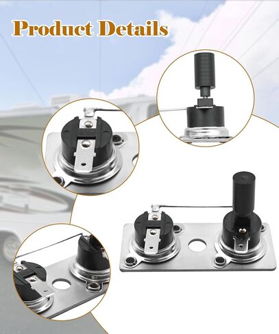 مفتاح ترموستات سخان الماء RV متوافق مع الضواحي 232306 ، أجزاء سخان المياه RV 120 فولت T -Stat/Limi -2pcs in Kuwait