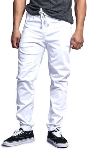 Victorious Men's Joggers Twill Pants JG804 - Dark Dark Wheat - Large in Saudi Arabia
