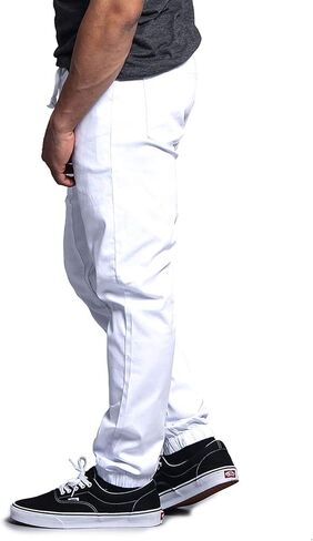 Victorious Men's Joggers Twill Pants JG804 - Dark Dark Wheat - Large in Saudi Arabia