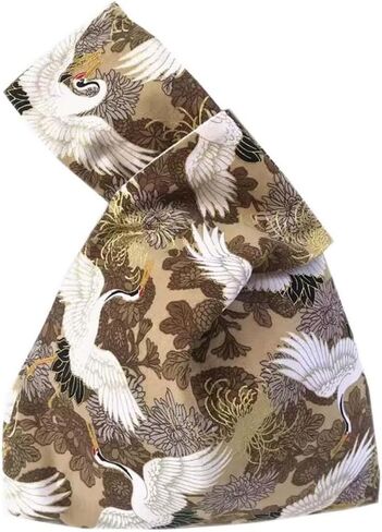 اليابانية اليابانية Yukata Kimono Crane حقيبة اليد حقيبة المعصم - حقيبة حقيبة حقيبة مقبض عملة معدنية للنساء in Kuwait