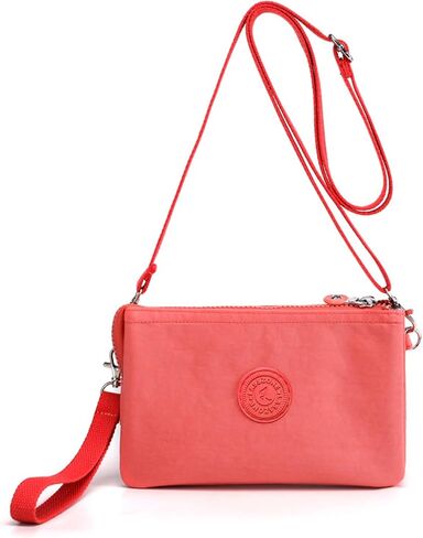 Small Crossbody Bag for Women Lightweight Nylon Shoulder Handbag Multi Pocket Clutch Purse Mobile Phone Bag in Saudi Arabia