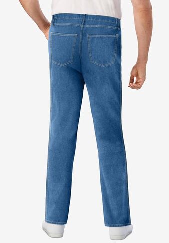 Liberty Blues Men's Big & Tall Loose Side Elastic Cotton 5-Pocket Value Jean in Kuwait