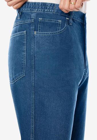 Liberty Blues Men's Big & Tall Loose Side Elastic Cotton 5-Pocket Value Jean in Kuwait