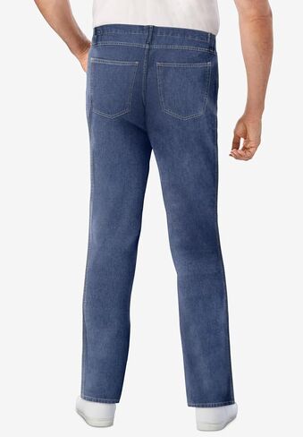 Liberty Blues Men's Big & Tall Loose Side Elastic Cotton 5-Pocket Value Jean in Kuwait