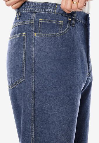 Liberty Blues Men's Big & Tall Loose Side Elastic Cotton 5-Pocket Value Jean in Kuwait