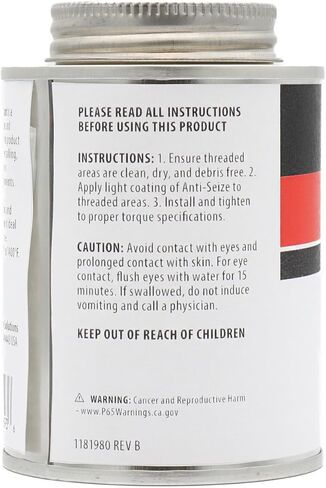 AGS Automotive Solutions Brush Top Can Thread-Magic Anti-Seize Lubricant for Bolts and Screws, 4 Ounces in Saudi Arabia