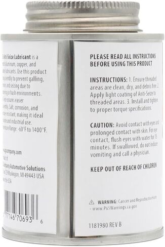 AGS Automotive Solutions Brush Top Can Thread-Magic Anti-Seize Lubricant for Bolts and Screws, 4 Ounces in Saudi Arabia