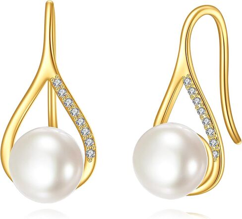 Kecho 14k الذهب Dangle Drop rapring للنساء هدايا عيد ميلاد المجوهرات ليرل لحفلات الزفاف العرائس لها in Kuwait