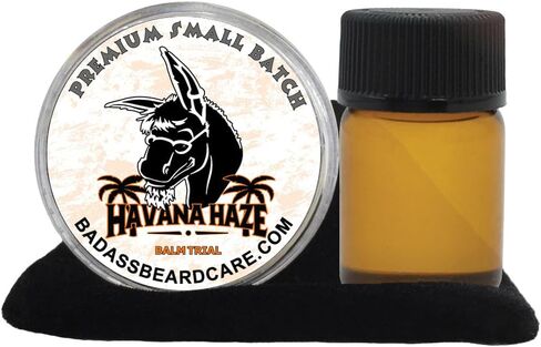 Badass Beard Care Beard Oil and Balm Trial Pack For Men - Pharaoh Scent - Natural Ingredients, Keeps Beard and Mustache Full, Reduce Itchy, Flaky Skin, Promote Healthy Growth in Kuwait
