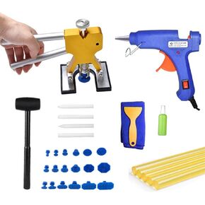 Dent Remover Tool for Car, Heavy Duty Paintless Dent Repair Kit Dent Lifter Car Dent Puller Kit for Car Large & Small Ding Hail Dent Removal (Dent Lifter)
