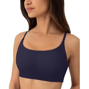 PAVOI ACTIVE Thin Spaghetti Strap Sports Bra for Women - Medium Support Buttery Soft Scoop Neck Workout Yoga Bras - FlexFlow