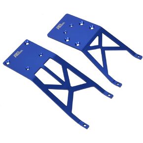 Aluminum Alloy Front Rear Skid Plate Skidplate for Traxxas Slash 2WD Ford F-150 Raptor Slash VXL Slash Slash Brushless 5837(Sliver)