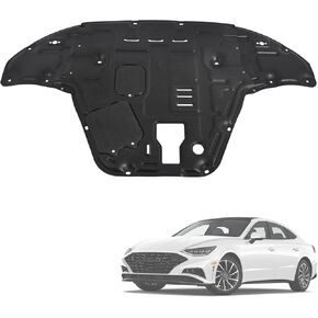 Engine Splash Shield Guard Fit for Hyundai Sonata 2020-2023(Not fit Hybrid)-Heavy-Duty PVC Skid Plate for Radiator, Engine&Transmission -Extended Coverage, Maintenance Holes&Ventilation Design