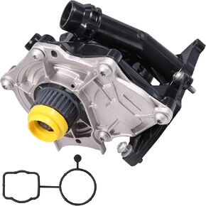 Thermostat Water Pump 06K121111P Replacement For VW Volkswagen Beetle Jetta Passat L4 1.8L 2.0L 2013-2017 Replace 06K121011B, 06K121011C, 06K121111H, 06K121111M, 06K121111N Engine Water Pump Assembly