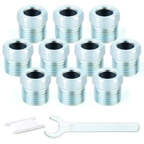 تركيبات خط الفرامل النحاسية Gasher 5pcs من ندوة التوجيه السلطة 3/8 "(5/8-18 مقلوب مقلوب) للوقود/الهواء/lquid/الغاز