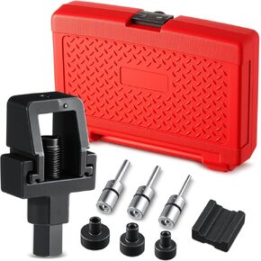 Tallew 8 Pcs Chain Cut and Rivet Tool Kit, Motorcycle Chain Breaker Removal Tool Set, Link Cutter Supplies for Bicycles, Dirt Bikes, Atvs Used to Cut Any 520, 525, 530 (50), or 532 Size Chains
