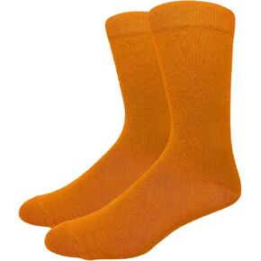 Couver Men's Classic Cotton Solid Plain Crew Dress Socks in Kuwait
