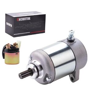 Starter Motor W/Solenoid Compatible with Honda Rancher 350 TRX350FE/FM/TE/TM, FourTrax (2000-2006) – Replacement for ATV UTV TRX350 Models