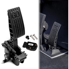 Golf Cart Accelerator Pedal Assembly with Throttle Sensor Kit-2nd Gen Accelerator Pedal Assembly, Suitable for 2010-Up Club Car Precedent, Tempo, Onward Gas Models, Replaces OEM #102595502