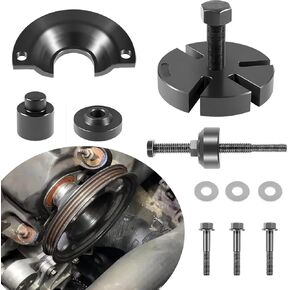 3.0L Water Pump Pulley Service Kit 303-S455 Fits for Ford Escape 3.0L 2001-2003/for Ford Taurus 3.0L 2001-2005 and for Mercury Cougar 2.5L 2002/for Mercury Sable 3.0L 2001-2005 303009/303457/303456