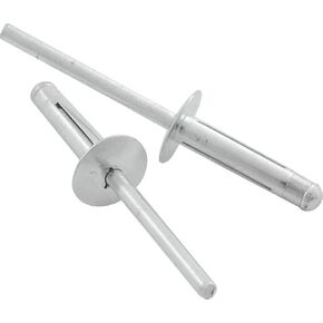 Allstar Performance ALL18183 Silver 3/16" Aluminum Medium Flange Head Rivet, (Pack of 250)
