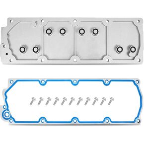 LS Gen 4 Valley Pan Cover Plate with Gasket & Bolts for 2007-2013 Chevy Silverado & GMC Sierra SUV, Compatible with LS2 LS3 LS7 4.8L 5.3L 6.0L 6.2L Engines 12598832 12610141 (Non-AFM/DOD)