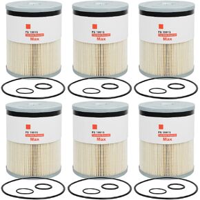 FS19915 Fuel Water Separator Filter Compatible with ISX15 DD13 DD15 DD16 Detroit Diesel Engine Freightliner 108SD 114SD 122SD Replace A4720921205 A0000903651 P551011 PF9804 33655 L9915F(SET OF 6)