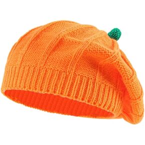 Halloween Pumpkin Beret for Adults, Family Matching Pumpkin Beret Hat, Mommy and Me Halloween Beret for Women in Saudi Arabia