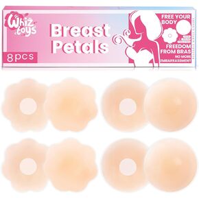 Nipple Covers Reusable for Women, Seamless Pasties, Silicone Adhesive Invisible Breast Covers