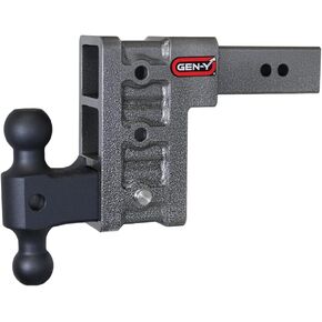 Gen-Y GH-613 MEGA-DUTY قابلة للتعديل 6 بوصة قابلة للانخفاض مع الكرة المزدوجة GH-061 مقابل 2.5 "-سعة القطر 21000 رطل-3000 رطل لسان الوزن