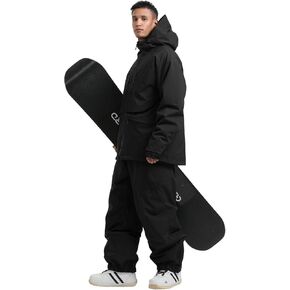 جاكيت GSOU SNOW MANS SKI SKI و PANTS ضجة التزلج بدلة على الجليد على الجليد المرايل ثلج الثلج معاطف مقاومة للماء