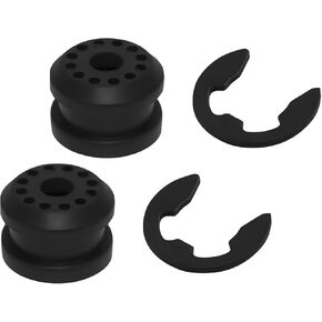2PCS Shift Linkage Bushings with 2 E-clips Transfer Case Shifter Control Lever Bushing Grommet Kit Replacement for Dodge Ram 1500 2500 3500 4x4 2002-2010 Replace 68078974AA 68078975AA