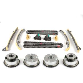 Engine Timing Chain Kit, Compatible with Santa Fe Sorento Azera Genesis Telluride 3.3L 3.8L, Automotive Replaces Part with Intake&Exhaust CVVT Gears 24370-3CGA0 24350-3CGA1
