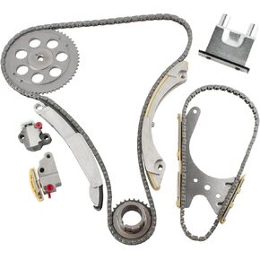 9-0195SA Timing Chain Kit for Chevrolet Colorado GMC Canyon 2007-2011 Hummer H3 2007-2010 Isuzu I-290 I-370 2007-2008, TK10437C 12595030 12588053 12588100