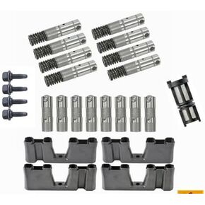 16pcs إدارة الوقود النشط صمامات الصمامات الهيدروليكية ودليل الصواني المرشح البراغي المتوافقة مع Chevy GMC كاديلاك بويك بونتياك 4.3L 5.3L 6.0L 6.2L استبدال 12569256 12645725 12639516666