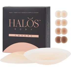 Adhesive Silicone Nipple Covers – Reusable Nipple Cover Pasties for Sensitive Skin Women with Keepsake Box